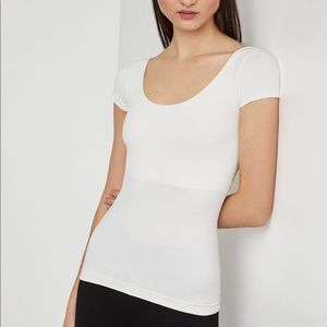 BCBGMAXAZRIA Penny Top in Off White - Fitted - XS